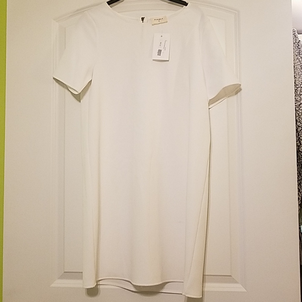 Nwt Everly shift dress sz small white